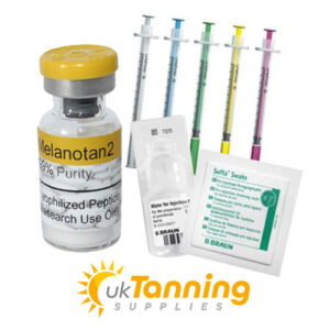 Melanotan 2 10mg - 1x Vial, 1 Water, 11 Pins, 11 Swabs